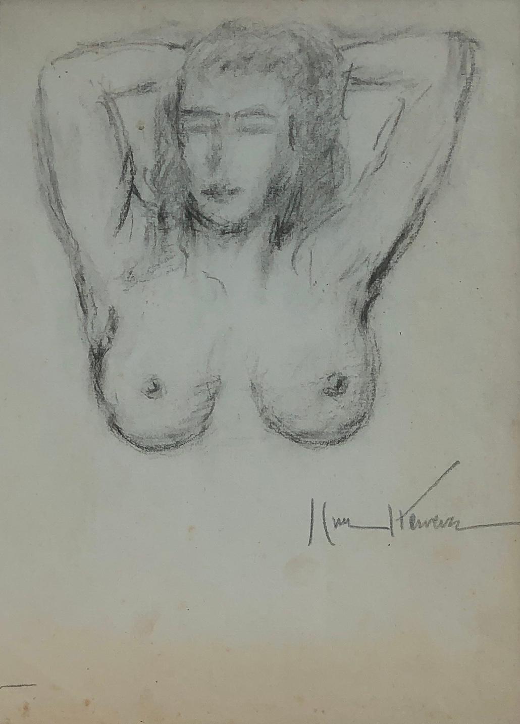 Jose Cruz Herrera Nude - nude drawing 59 pencil women