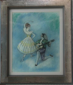 La danse populaire espagnole Jota au pastel