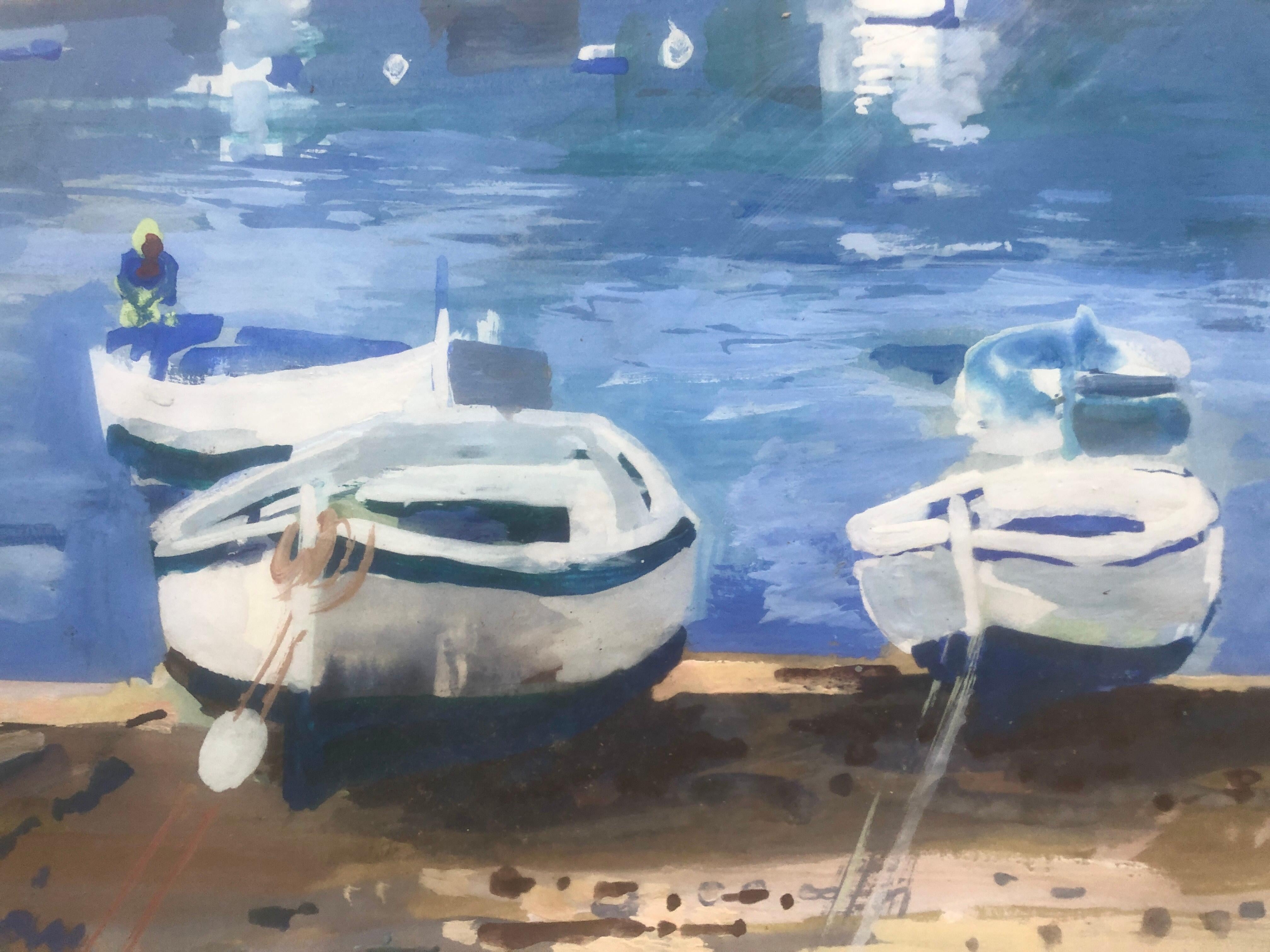 Rafael Duran Benet (1931-2015) - Cadaques - Aquarell
Aquarell Abmessungen 31x47 cm.
Rahmenmaße 47x63 cm.

Rafael Duran Benet (Terrassa, 1931 - Barcelona, 2015) ist ein katalanischer Maler, Neffe des Malers Rafael Benet. Er ist ein Schüler von Manolo
