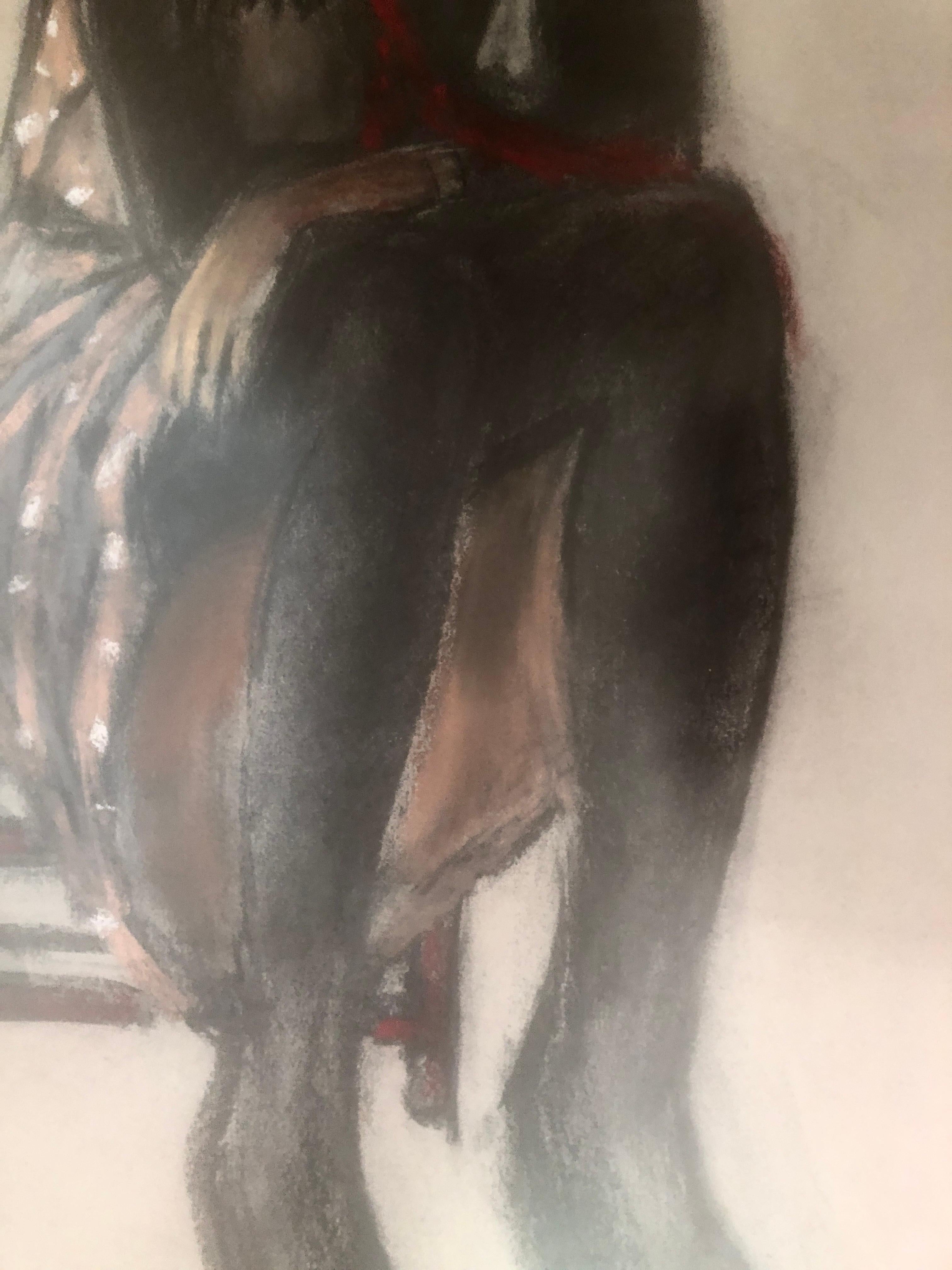 Rafael Duran Benet (1931-2015) - Sitzende Frau - Pastell
Maße der Zeichnung 62x42 cm.
Maße des Rahmens 82x62 cm.

Rafael Duran Benet (Terrassa, 1931 - Barcelona, 2015) ist ein katalanischer Maler, Neffe des Malers Rafael Benet. Er ist ein Schüler