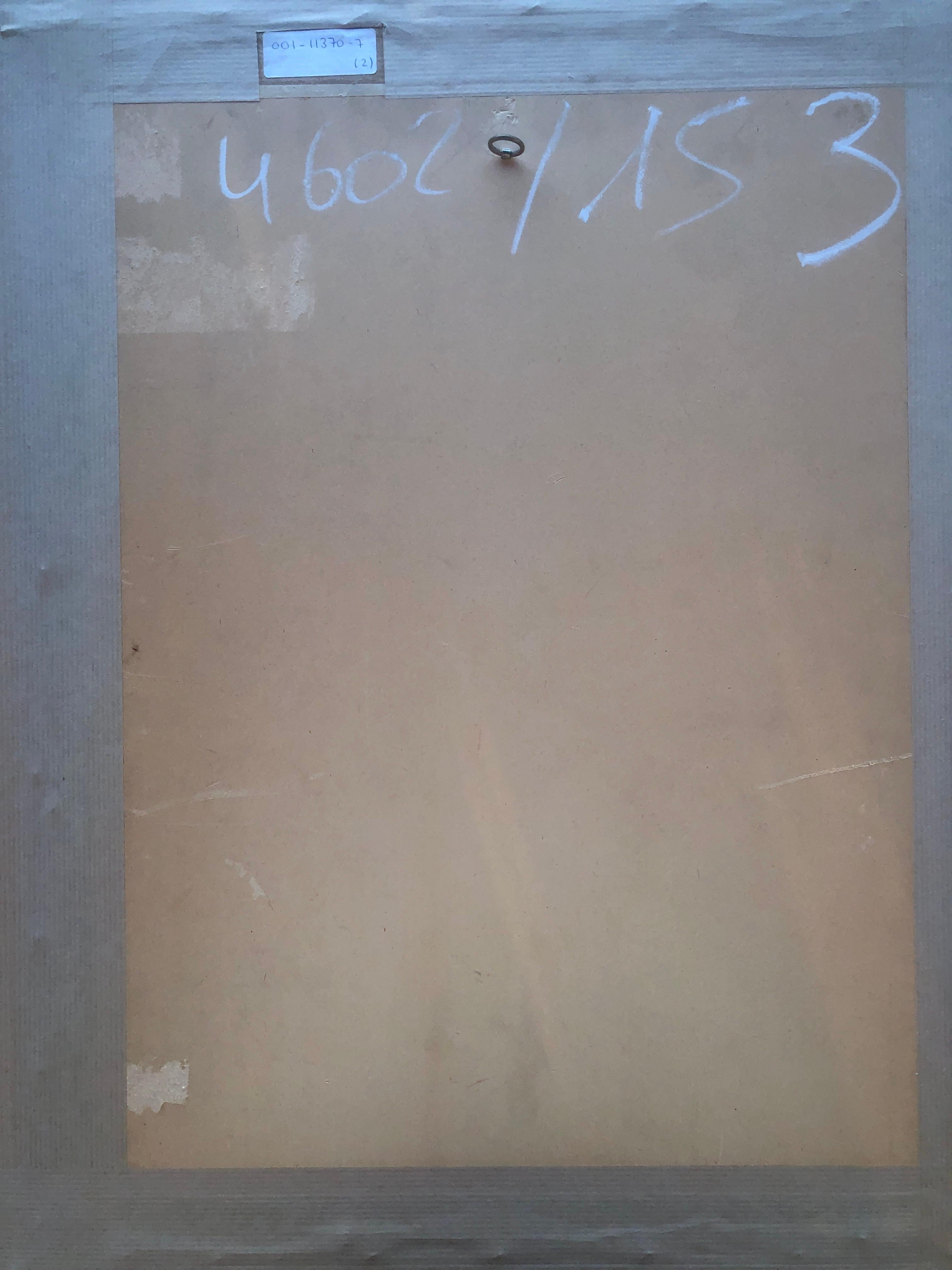 Paris modernist Szene gemischte Medien Zeichnung im Angebot 3