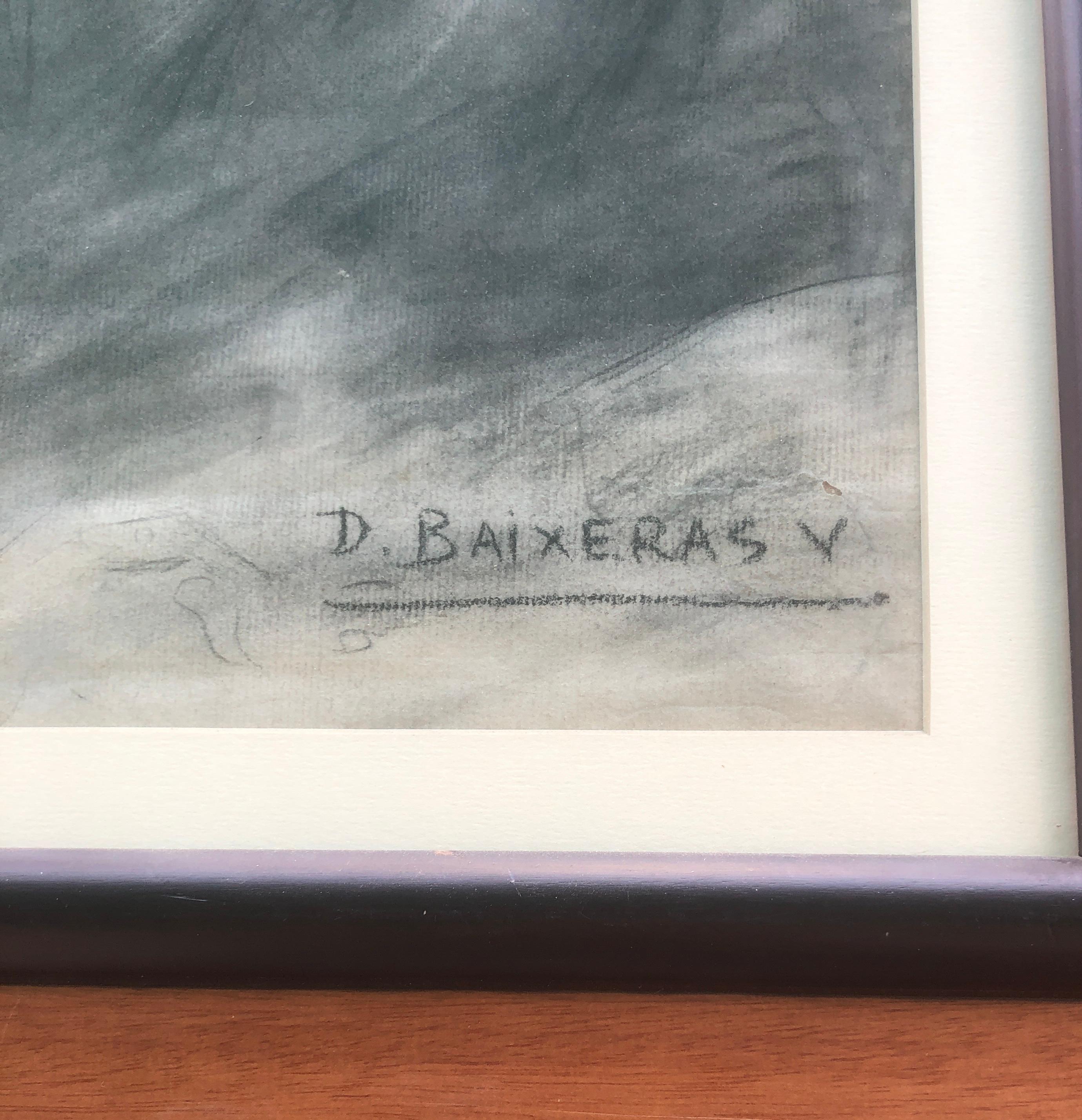 Stivatore Barcellona Spagna disegno a carboncino - Art Moderno di Dionis Baixeras