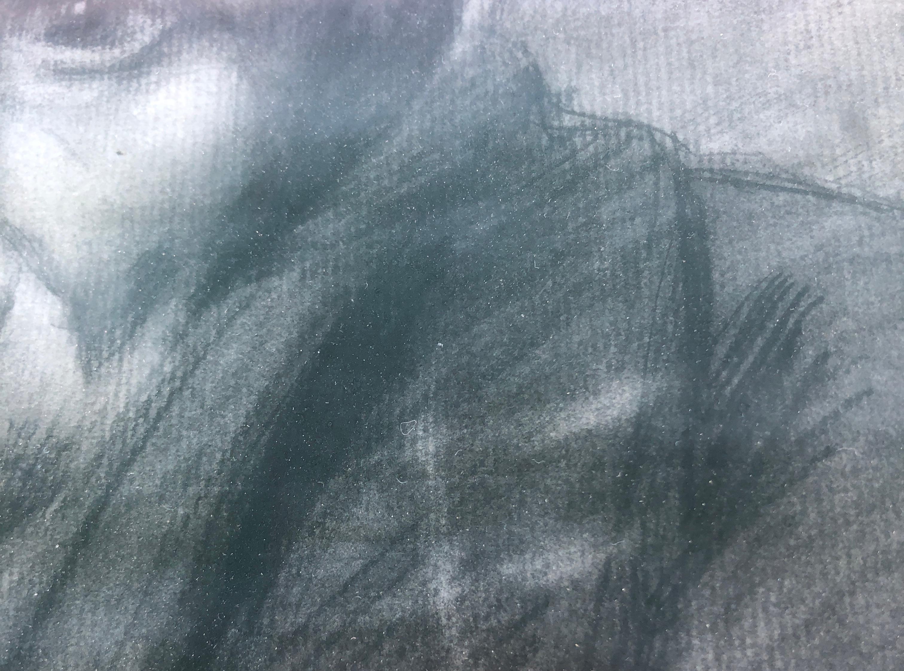 Stivatore Barcellona Spagna disegno a carboncino in vendita 1