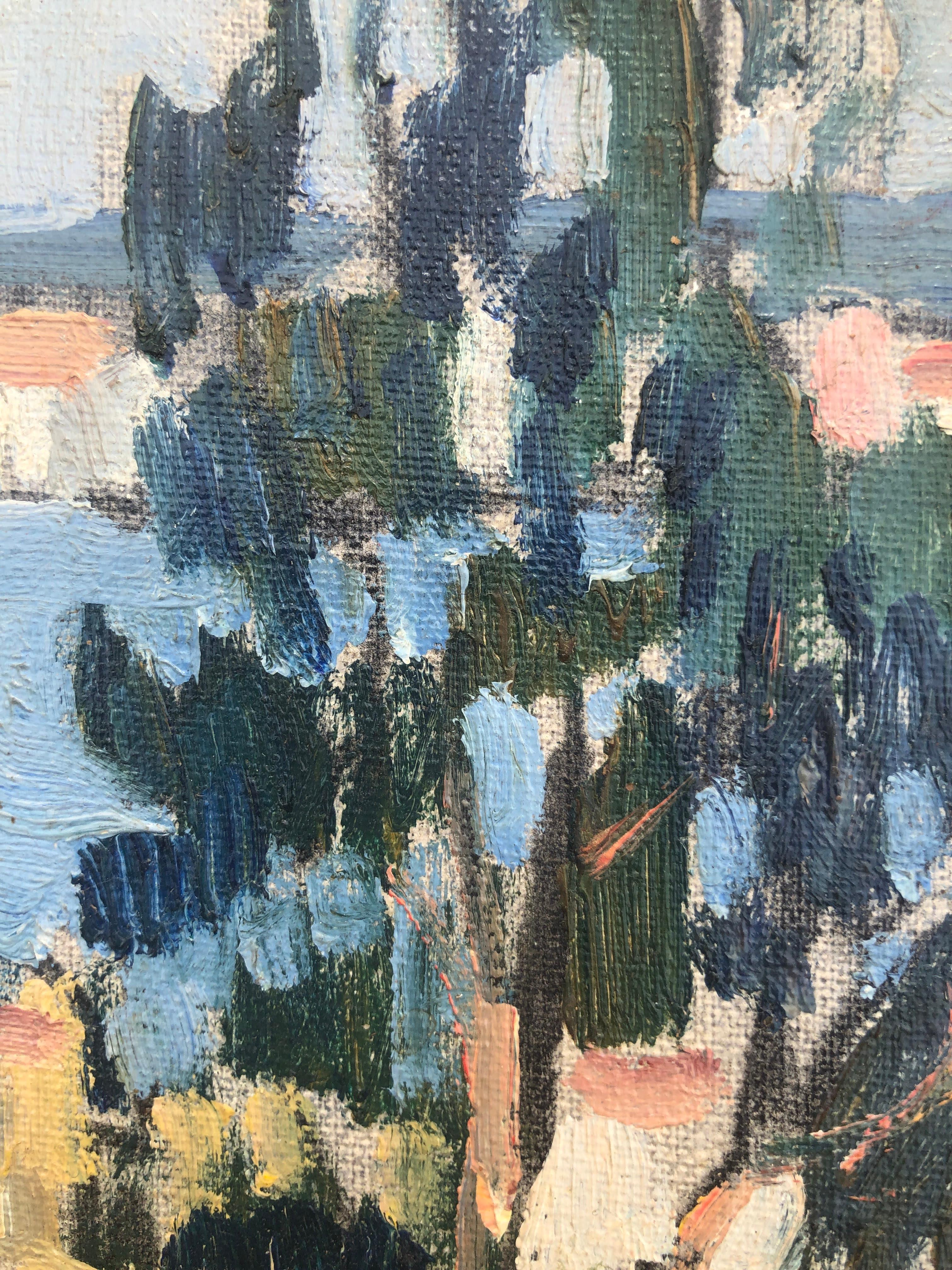 Oil on canvas laid on cardboard.

Rafael Duran Benet (Terrassa, 1931 - Barcelona, 2015) is a Catalan painter, nephew of the also painter Rafael Benet. He is a disciple of Manolo Hugué and his uncle. His work has a strong chromatic impact and