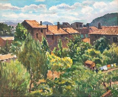 Paisaje catalán España pintura original al óleo sobre lienzo