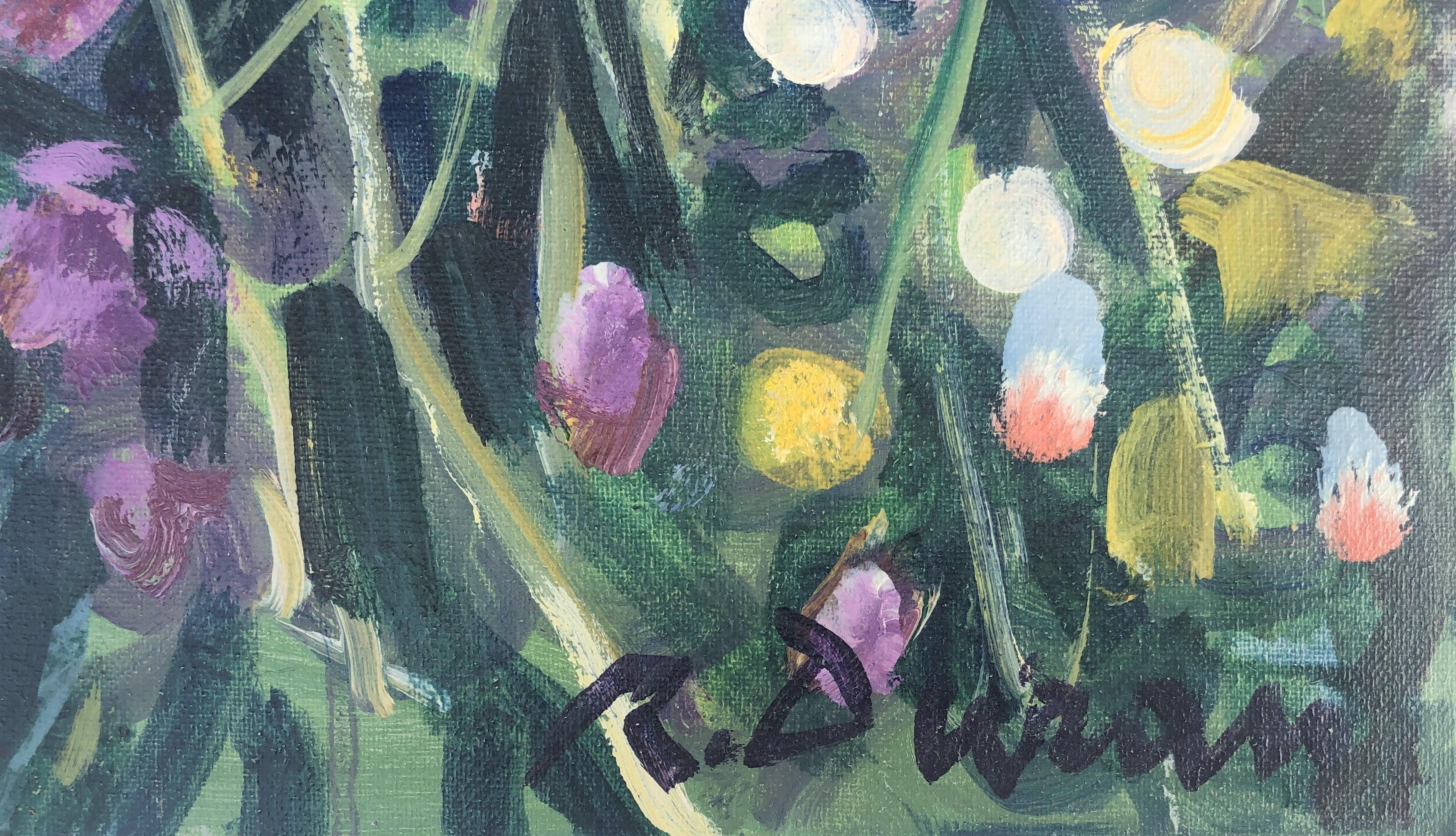 Peinture originale à l'huile sur toile - Paysage au printemps - Painting de Rafael Duran Benet