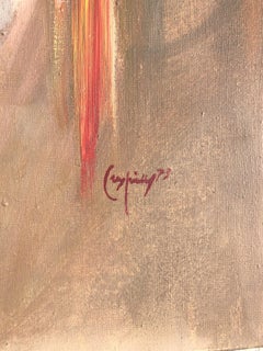 Self portrait original oil on canvas painting