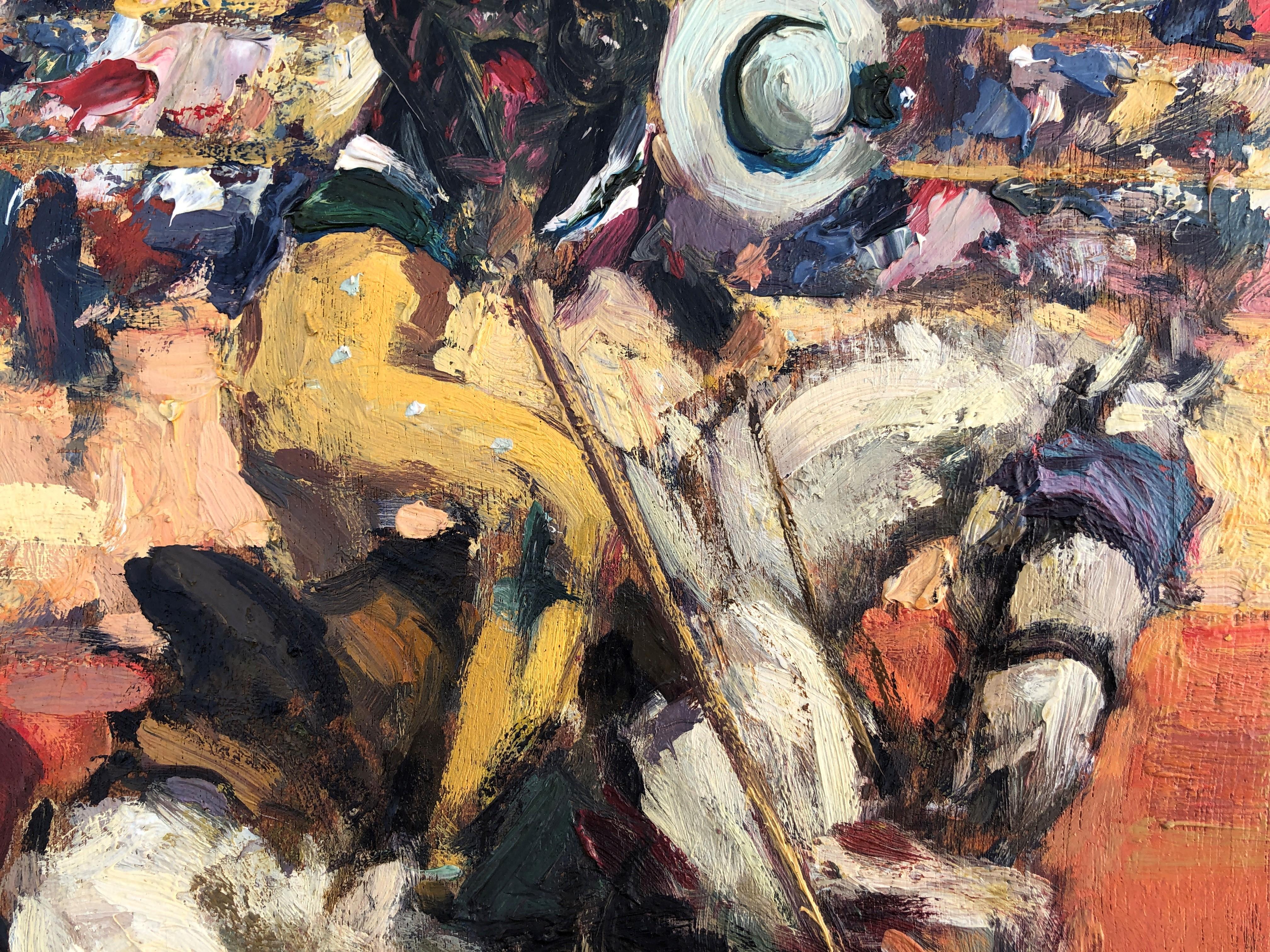 Joaquin Terruella bullfighting scene oil painting 1