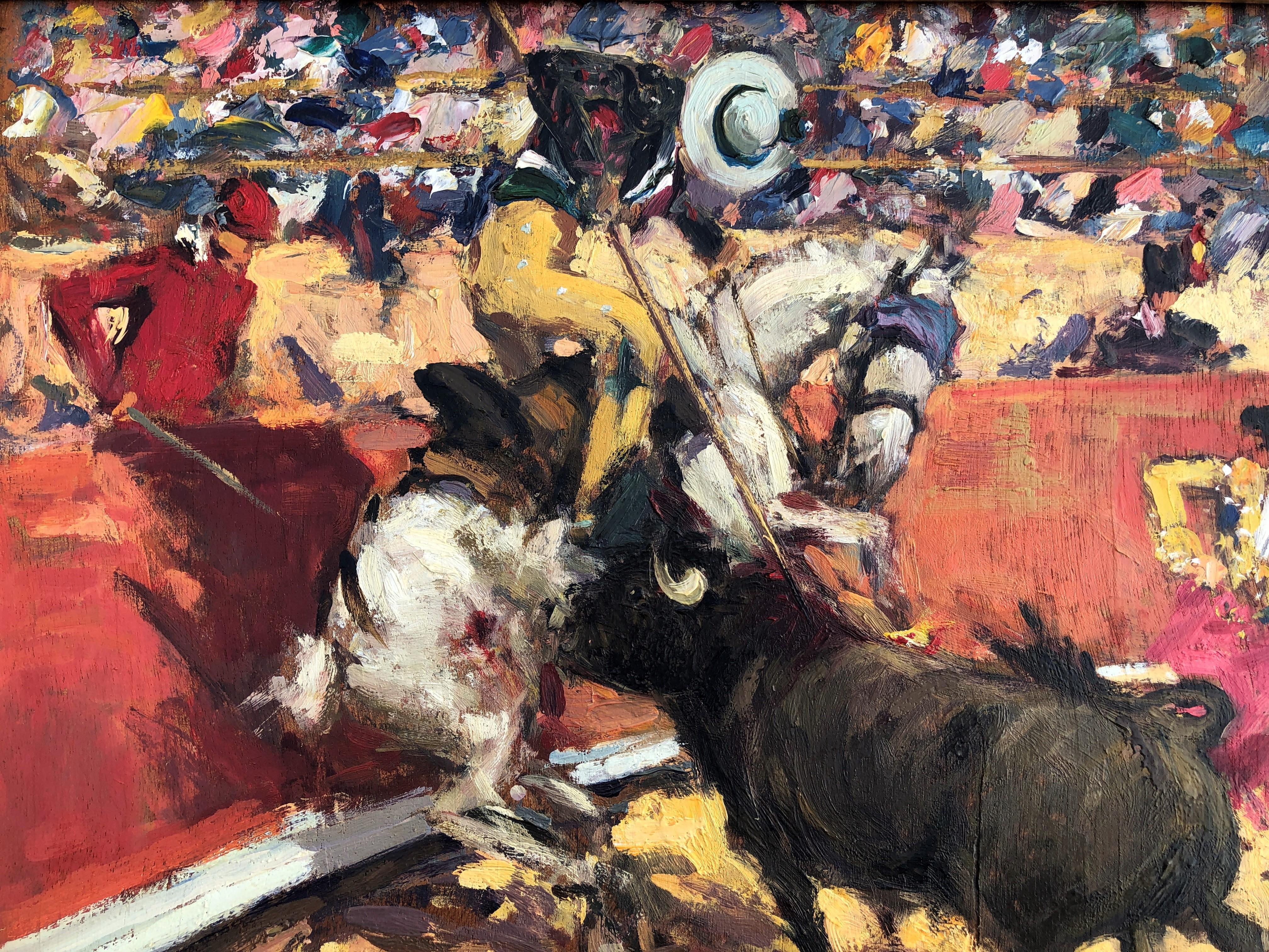 Joaquin Terruella bullfighting scene oil painting 4