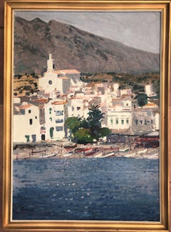 seascape of Cadaqués Spain oil on canvas painting