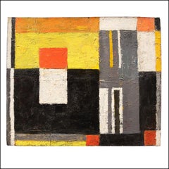 ABSTRACTION Mid-Century Abstract Non-Objective Color Field olio American Modern