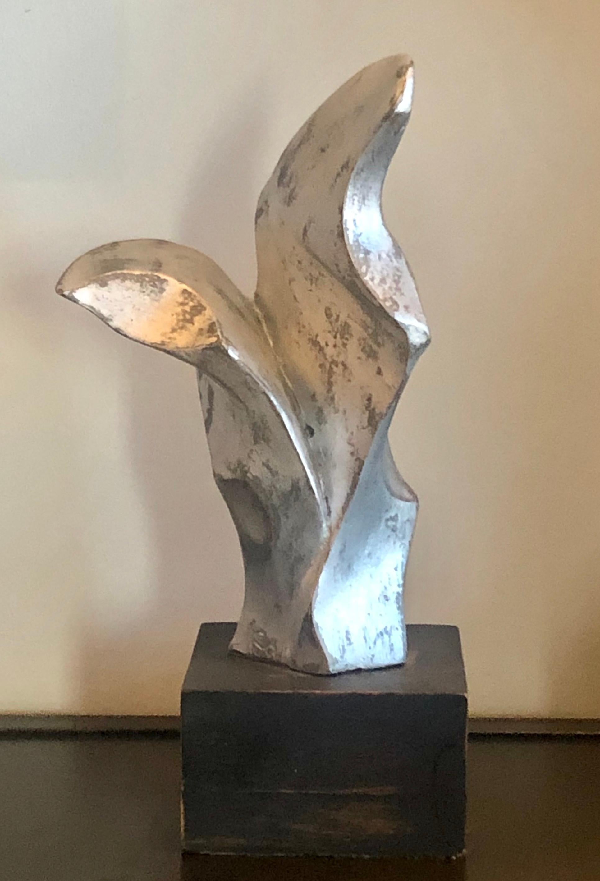 Abstract Sculpture Mid 20th Century Modern Non Objective Biomorphic Plaster WPA