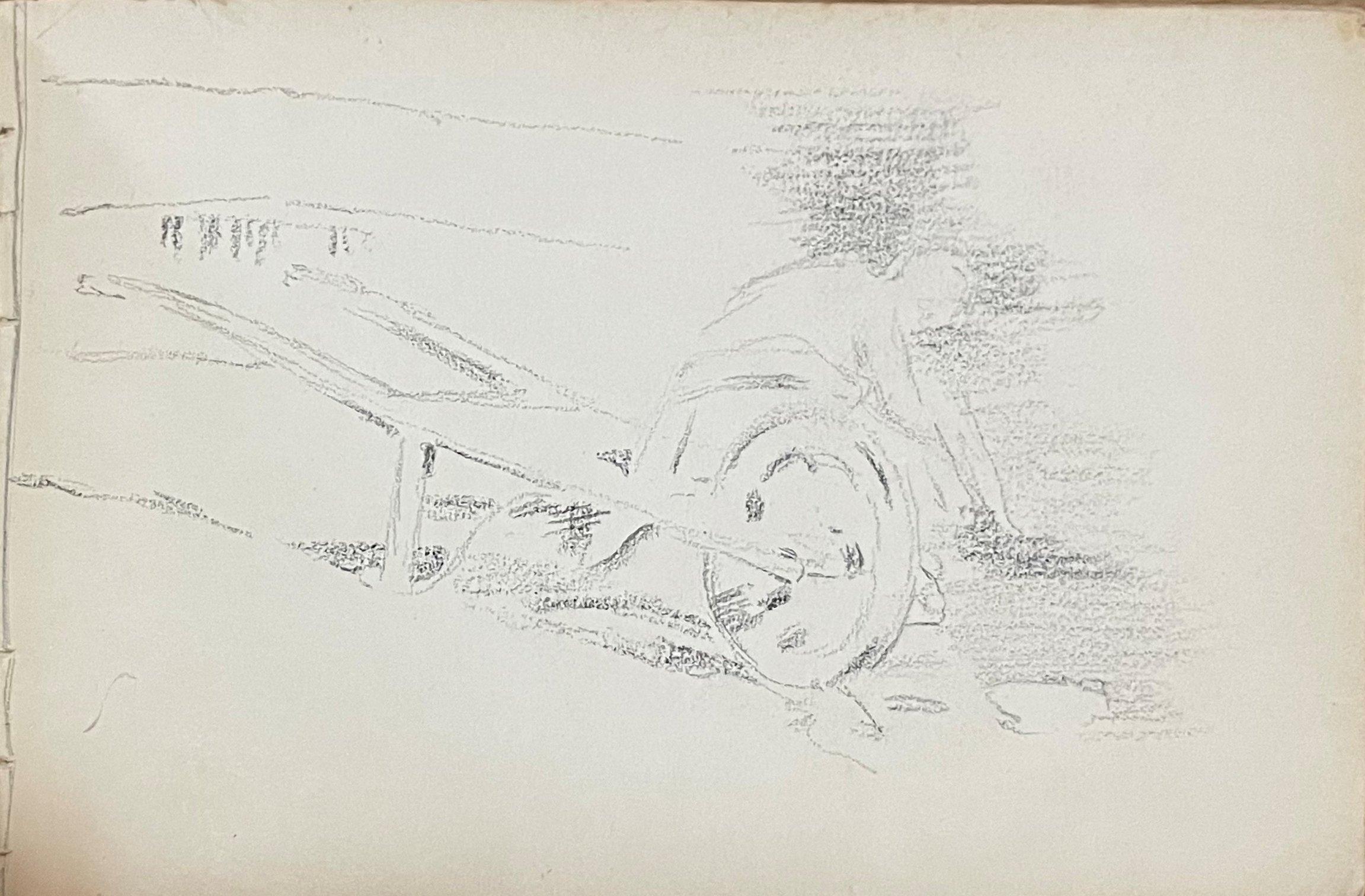Theodore Robinson (1852 – 1896)
Sketchbook, 1888
Pencil and ink on paper (approximately 25 drawings)
5 x 6 inches

Provenance:
Antes Estate, Evansville, Wisconsin 
Bunte Auction Services, September 25, 2005, Lot 1400C ($17,500)
Spanierman Gallery,