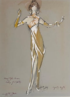 Mary Tyler Moore "Breakfast at Tiffany's" Original Broadway Costume Design 1960s