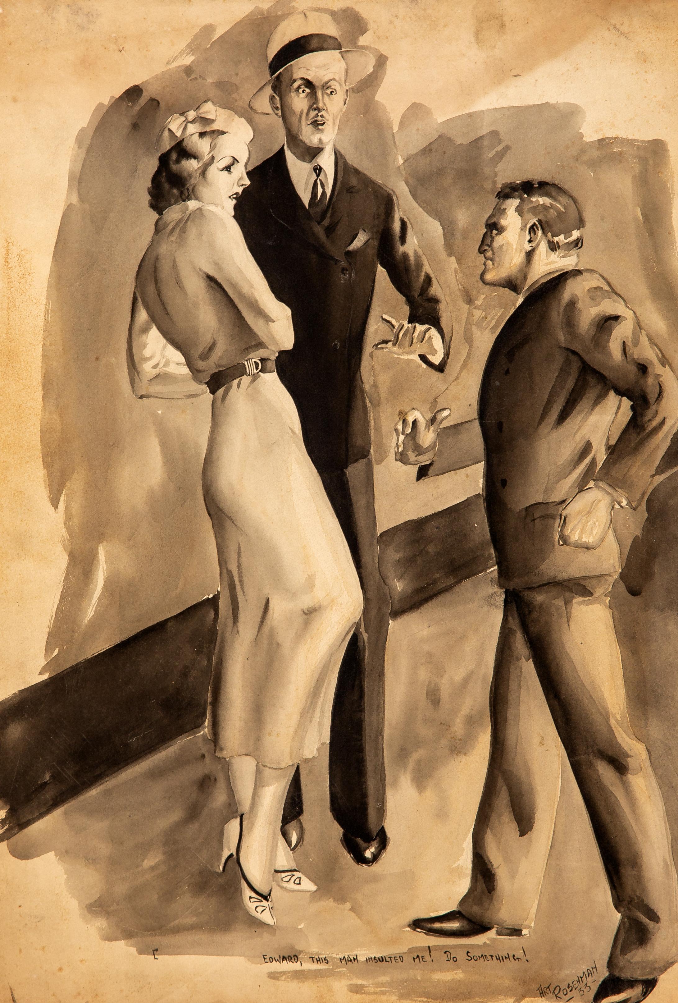 Art Decó Americano Modernismo del Siglo XX Realismo Social Escena de la Era WPA Pin-Up