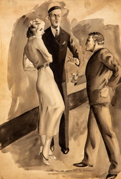 Art Decó Americano Modernismo del Siglo XX Realismo Social Escena de la Era WPA Pin-Up