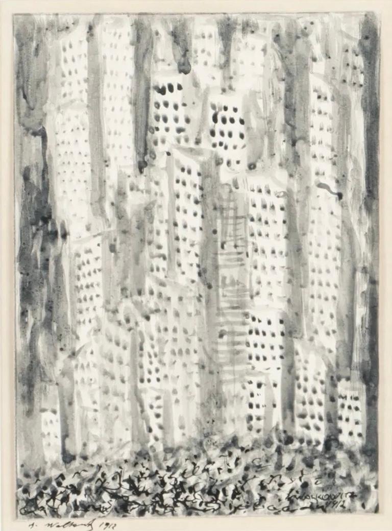"Paesaggio urbano astratto" NYC Scena americana del primo Novecento Realismo sociale Ashcan
