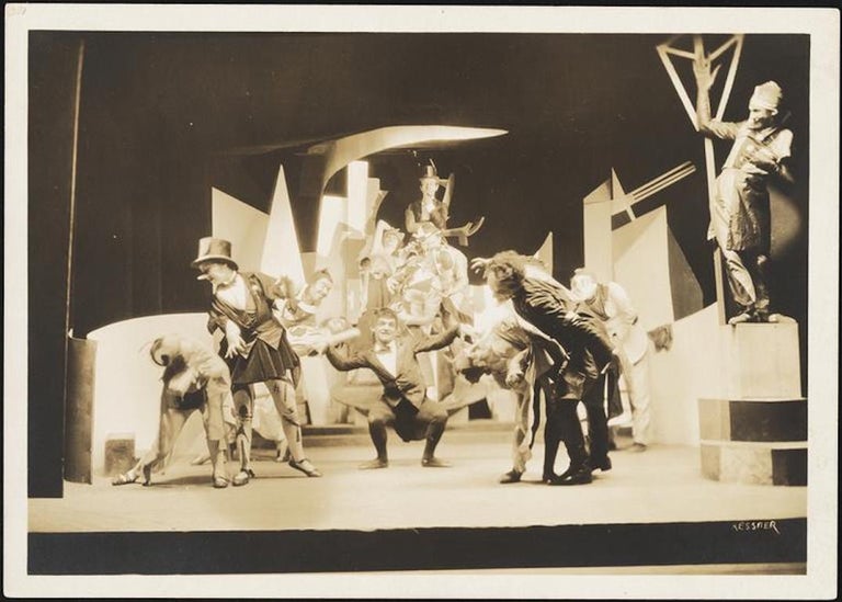 Yiddish Theatre Cubist Costume Design 1924 Deco Color Field Modernism Broadway For Sale 1