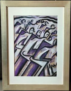 Deco Dancing Hungarian Expressionism European Drawing Modernism Figurative Dance