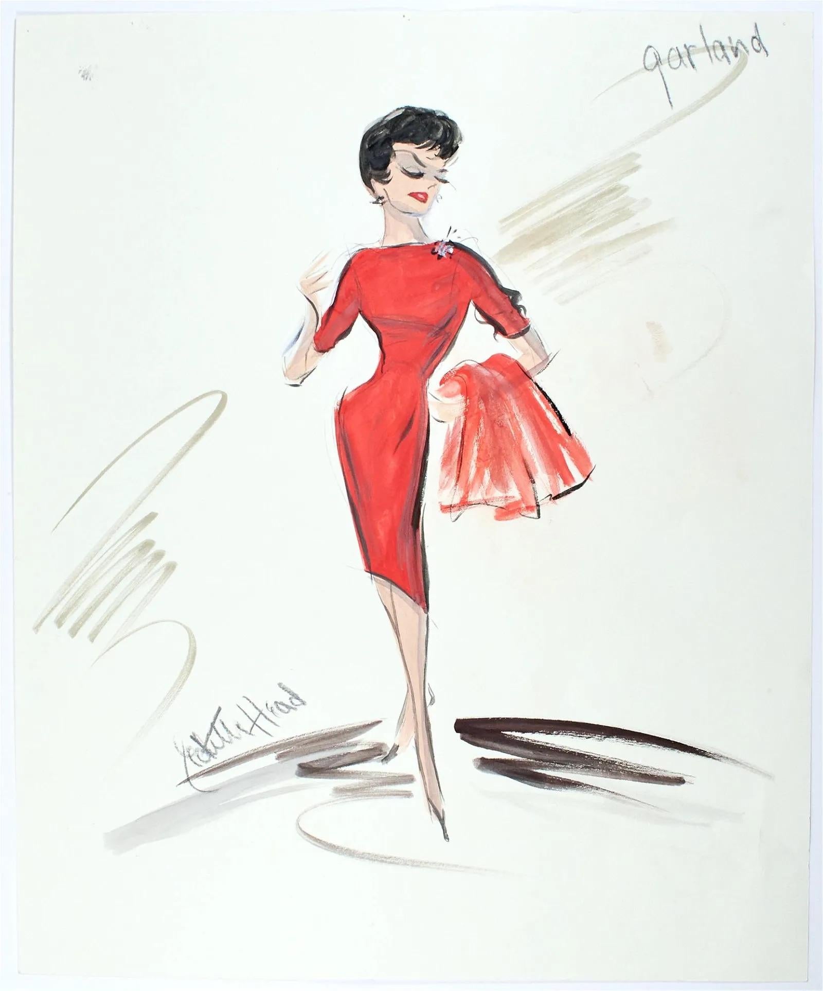 Judy Garland Hollywood Film 1963 Costume Design Mid 20th Century Gay Icon Oscars - Art by Edith Head