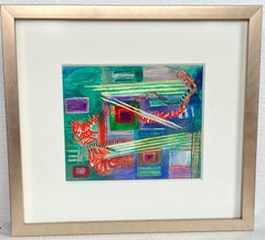 Abstraktes, ungegenständliches Werk auf Papier, Guggenheim-Künstlerin, Zeichnung, 1940er Jahre