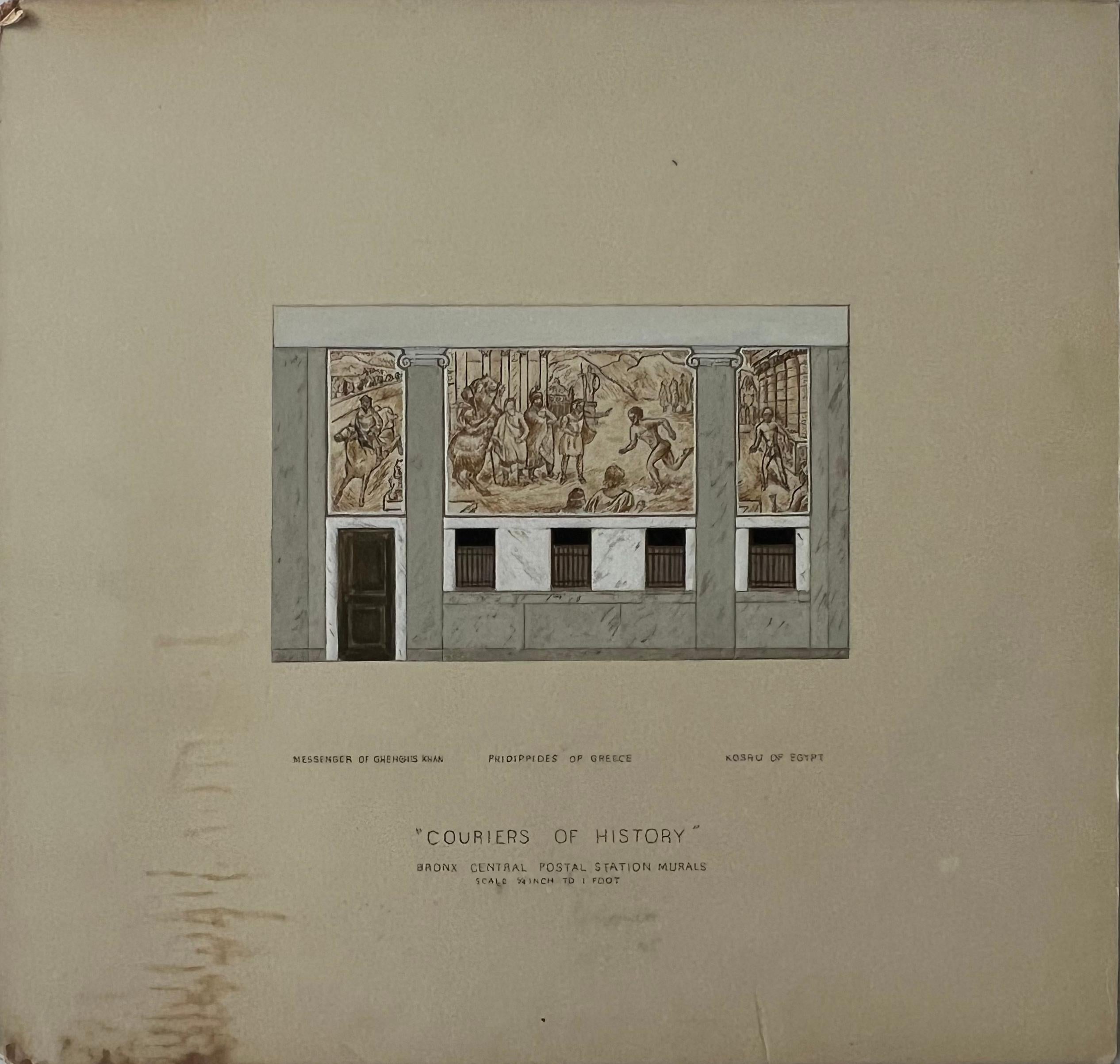 WPA Bronx Post Office Studio murale Scena americana Realismo sociale XX secolo 1