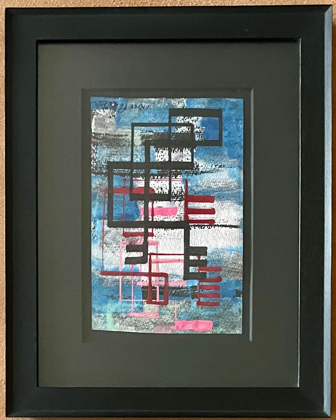 ABSTRACT American Woman Abstract Non-objective Mid 20th Century Modern Drawing

Irene Rice Pereira (1902-1971)
Abstract
8 1/2 x 5 1/2 inches
Watercolor, gouache, and ink on black paper
Signed lower right
Framed by Bark

BIO
rene Pereira was born in