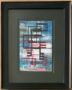 ABSTRACT American Woman Abstract Non-objective Mid 20th Century Modern Drawing