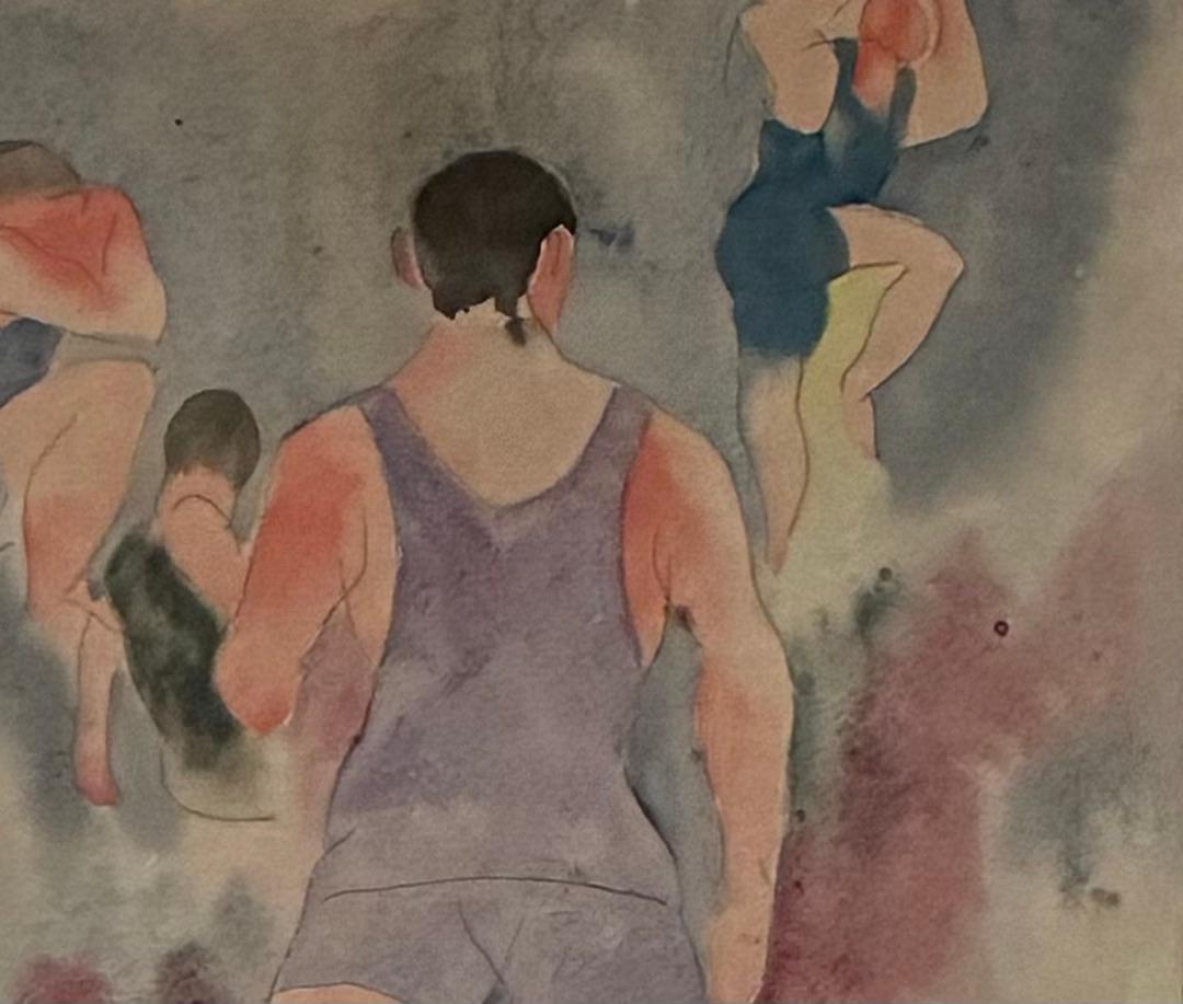 „Bathers“ Amerikanische Szene Sozialer Realismus 20. Jahrhundert Modernismus Ashcan Fauvismus

Charles Demuth (1883-1935)
