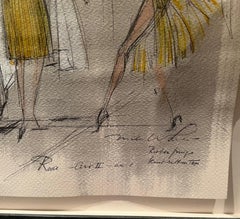 Chita Rivera BYE BIRDIE Original 1960 Broadway Kostümzeichnung Tony Awards