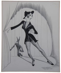Original Judy Garland Get Happy Drawing. Legendary Star. Caricature. Not a Litho