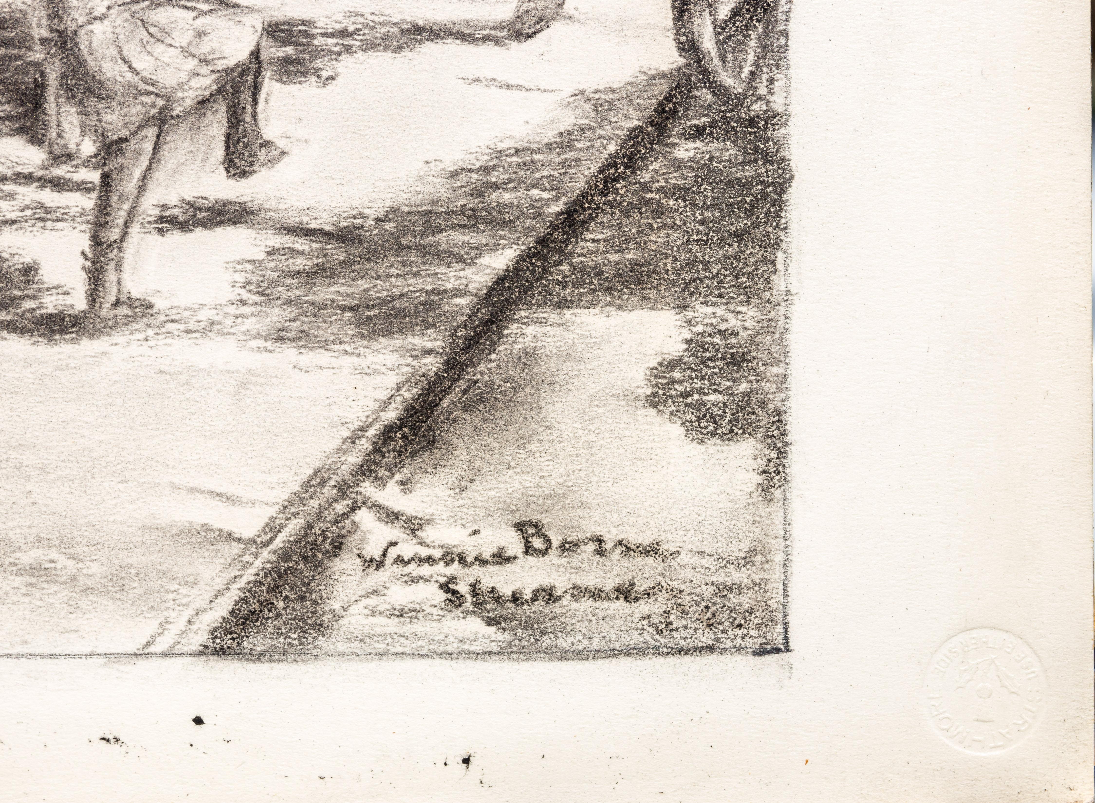 Amerikanische Szene Sozialrealismus Mitte des 20. Jahrhunderts WPA-Ära Künstlerinnen-Kinder – Art von Winnie Borne Sherman