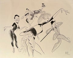 Gwen Verdon "Pelirroja" Caricatura original Dibujo NY Times Publicado Premios Tony