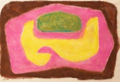 "Sans titre" Milieu du 20e siècle américain Abstrait  Abstraction couleur champ des années 1960