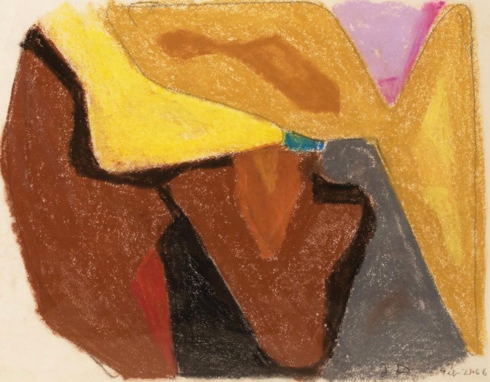 James Daugherty Abstract Drawing - "Untitled" Mid 20th Century American Abstract  1960s Color Field Abstraction