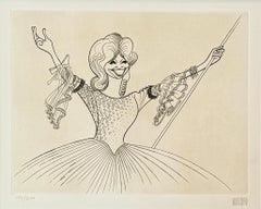Beverly Sills Cantante de Ópera Diva Música Clásica Grammys Caricatura Siglo XX