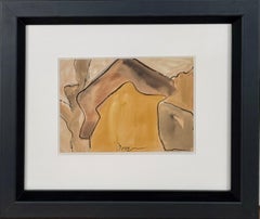 "Fienili" Acquerello della metà del XX secolo Realismo astratto moderno Eccellente provenienza