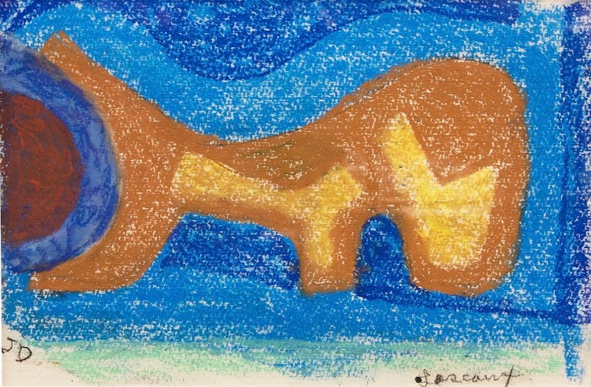 "Lascaux" Mitte des 20. Jahrhunderts Amerikanisch Abstrakt  1960er Jahre Farbfeld Modernist