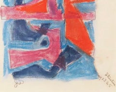 "Structure" Mid 20th Century American Abstract  1960s Color Field Abstraction