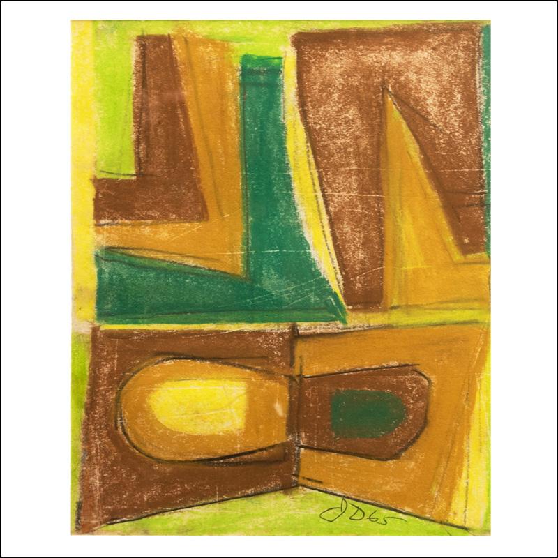 "Untitled" Mid 20th Century American Abstract  1960s Color Field Abstraction