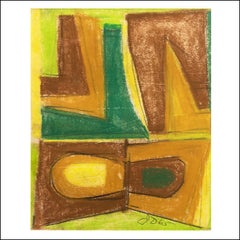 Vintage "Untitled" Mid 20th Century American Abstract  1960s Color Field Abstraction