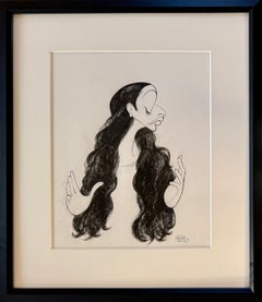 Patti LuPone "Master Class" Original Drawing NYT Published Broadway Tony Award