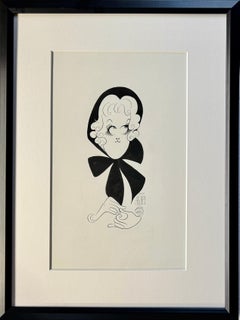 Meryl Streep in "Happy End" Broadway Debut. Original Drawing NYT Published Icon