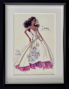 Diana Ross. Original Design for a Mattel Doll. Fashion. Motown Superstar. Diva.