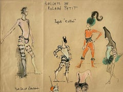 Costume Design for Ballets de Roland Petit by Iconic French Fashion Designer YSL