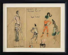 Costume Design for Ballets de Roland Petit by Iconic French Fashion Designer YSL