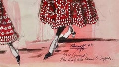 "Girl Who Came to Supper" 2 Costume Designs 1963 Broadway Musical Tony Nom.