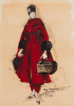 Barbra Streisand "Funny Girl" Film Costume Design Academy Award Oscars Icône Rouge