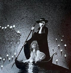 Ritrovato di recente il disegno originale del musical di Broadway “Phantom” realizzato da Al Hirschfeld