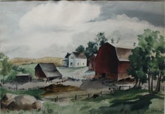 « Farmyard déserted:: Minnesota:: 1938 »:: Scène de Grande Dépression rurale du Midwestern